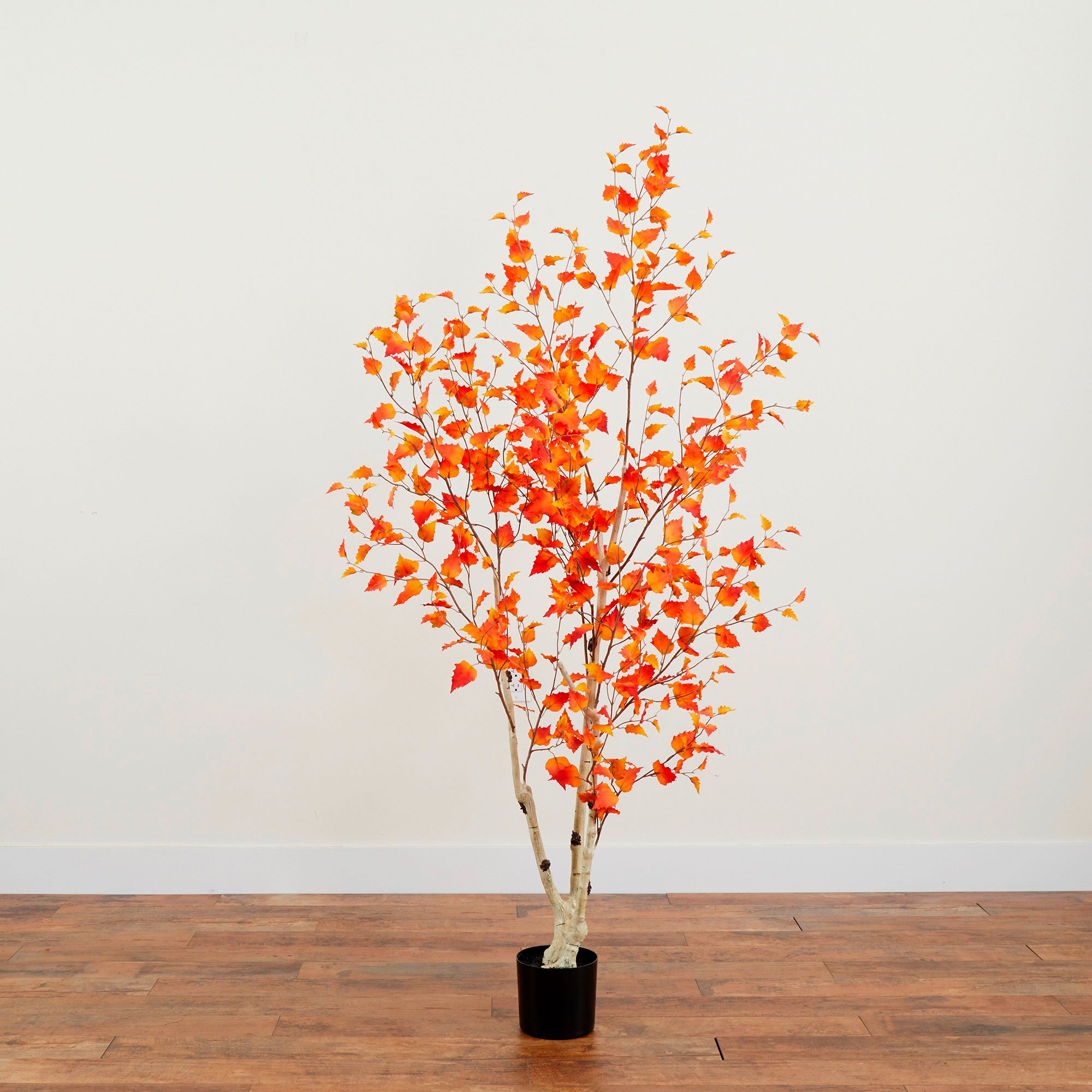 Image 6 6ft. Autumn Birch Artificial Fall Tree more views