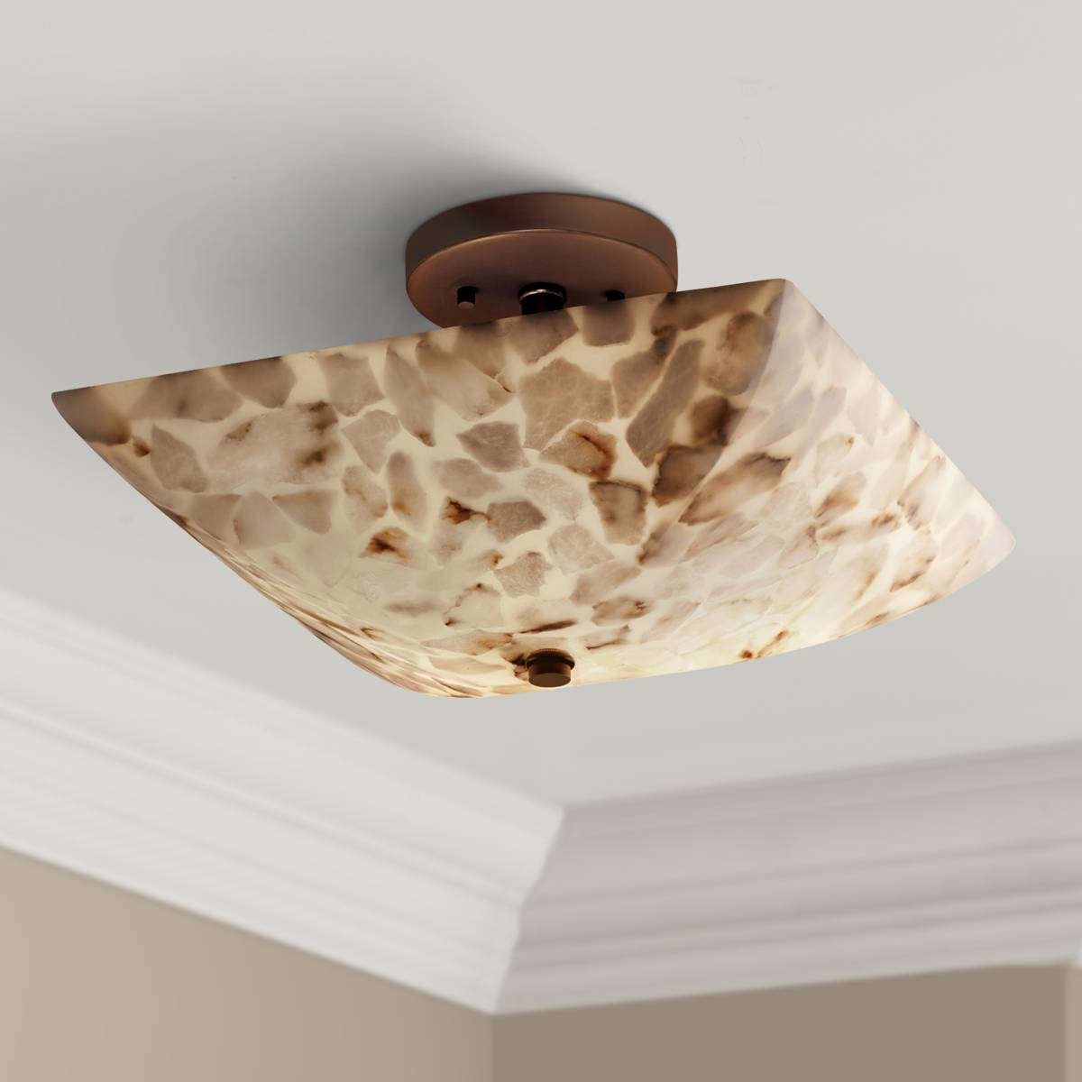 Justice Design Semi Flush Mount Close To Ceiling Lights Lamps Plus