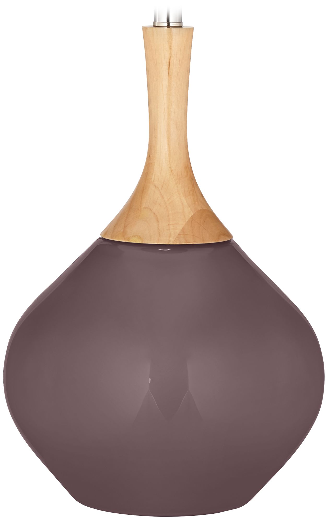 Color Plus Wexler 31" Fog Linen Shade Poetry Plum Purple Table Lamp