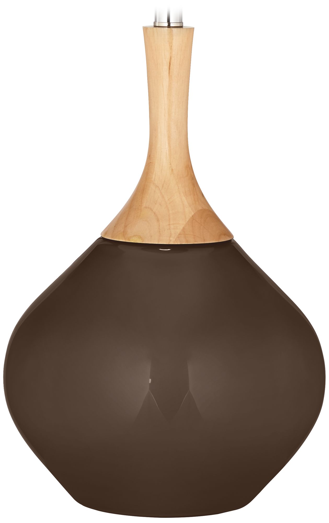 Color Plus Wexler 31" White Shade Carafe Brown Table Lamp