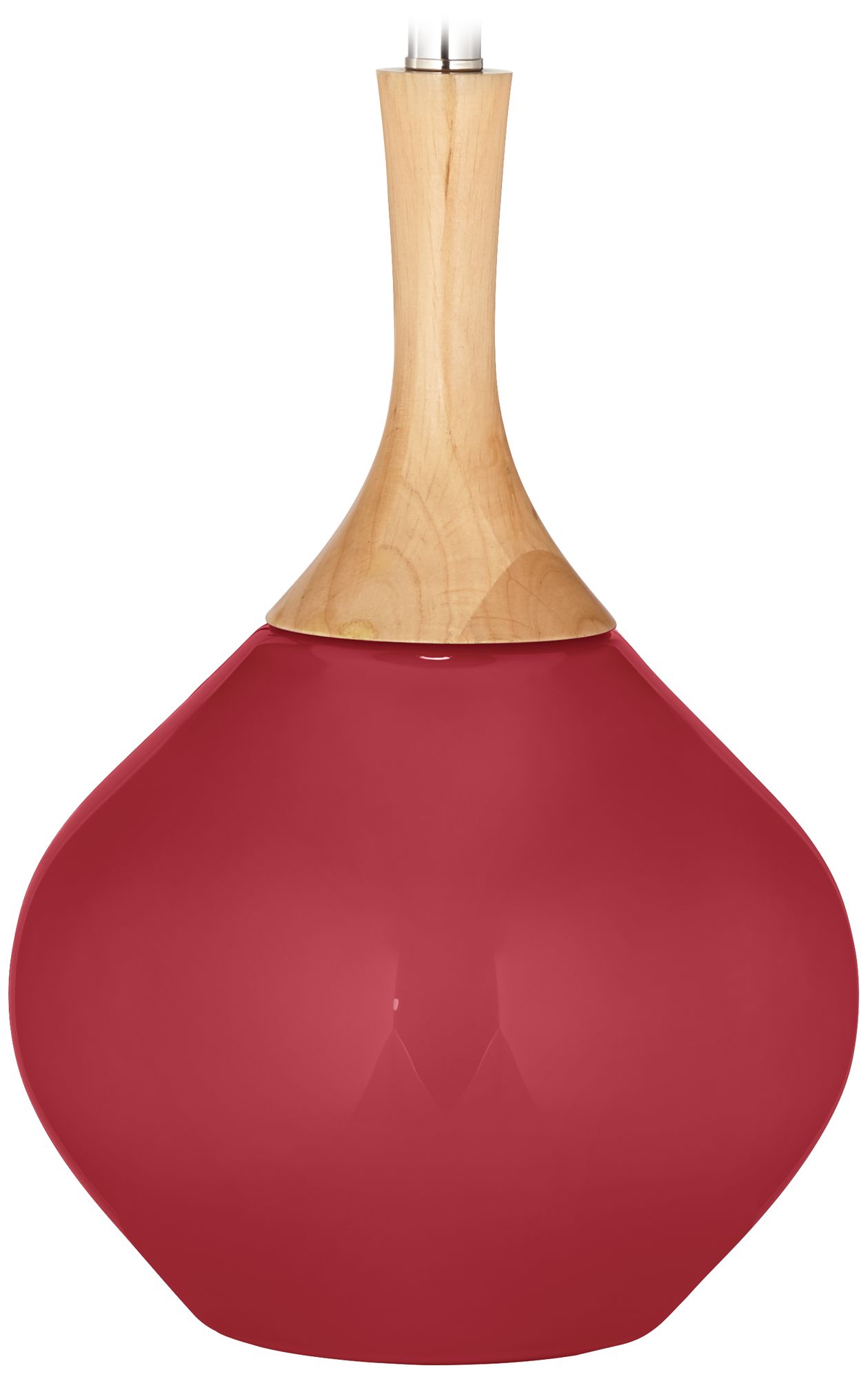 Color Plus Wexler 31" White Shade Samba Red Table Lamp