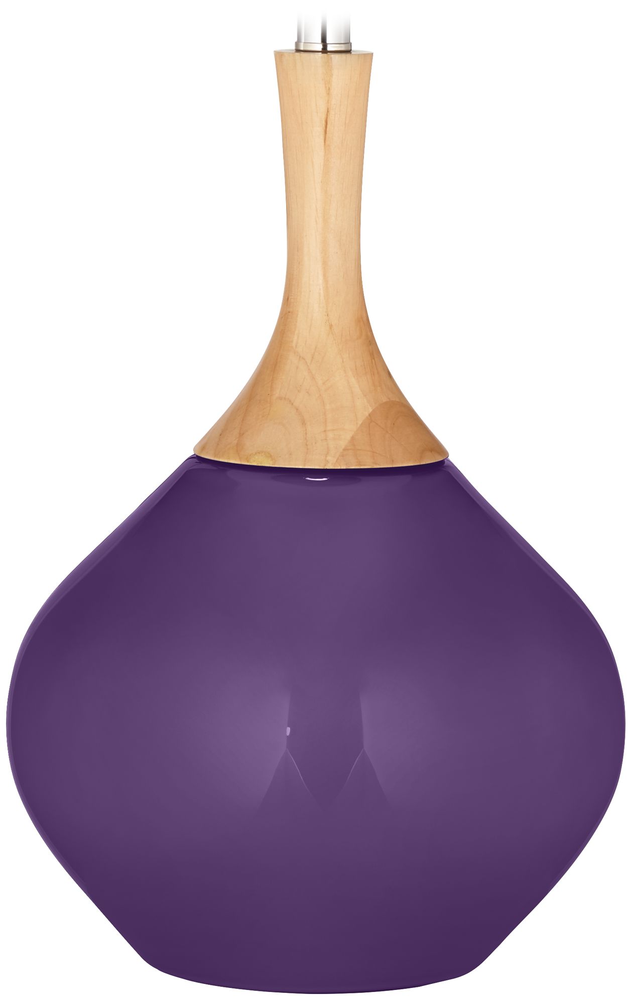 Color Plus Wexler 31" White Shade Acai Purple Table Lamp