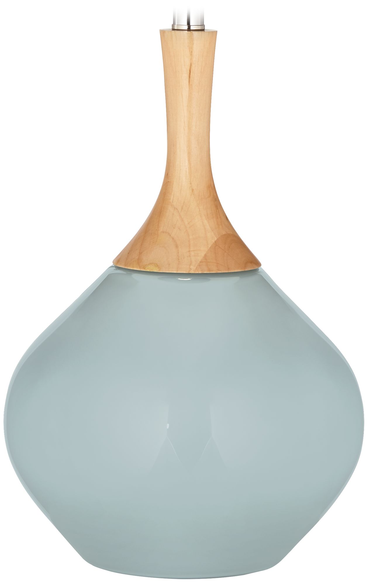 Color Plus Wexler 31" White Shade Modern Rain Blue Table Lamp