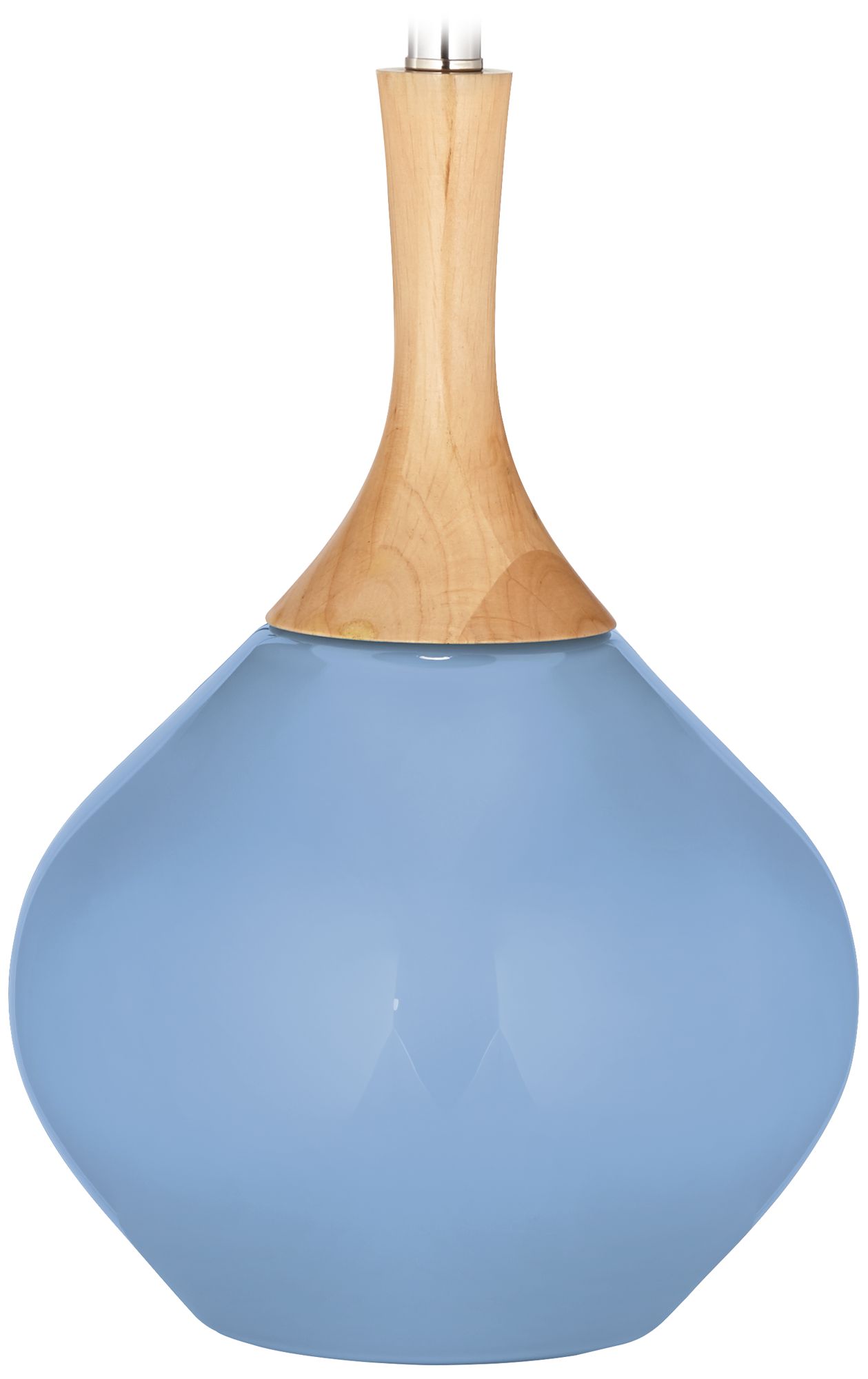 Color Plus Wexler 31" White Shade Placid Blue Table Lamp