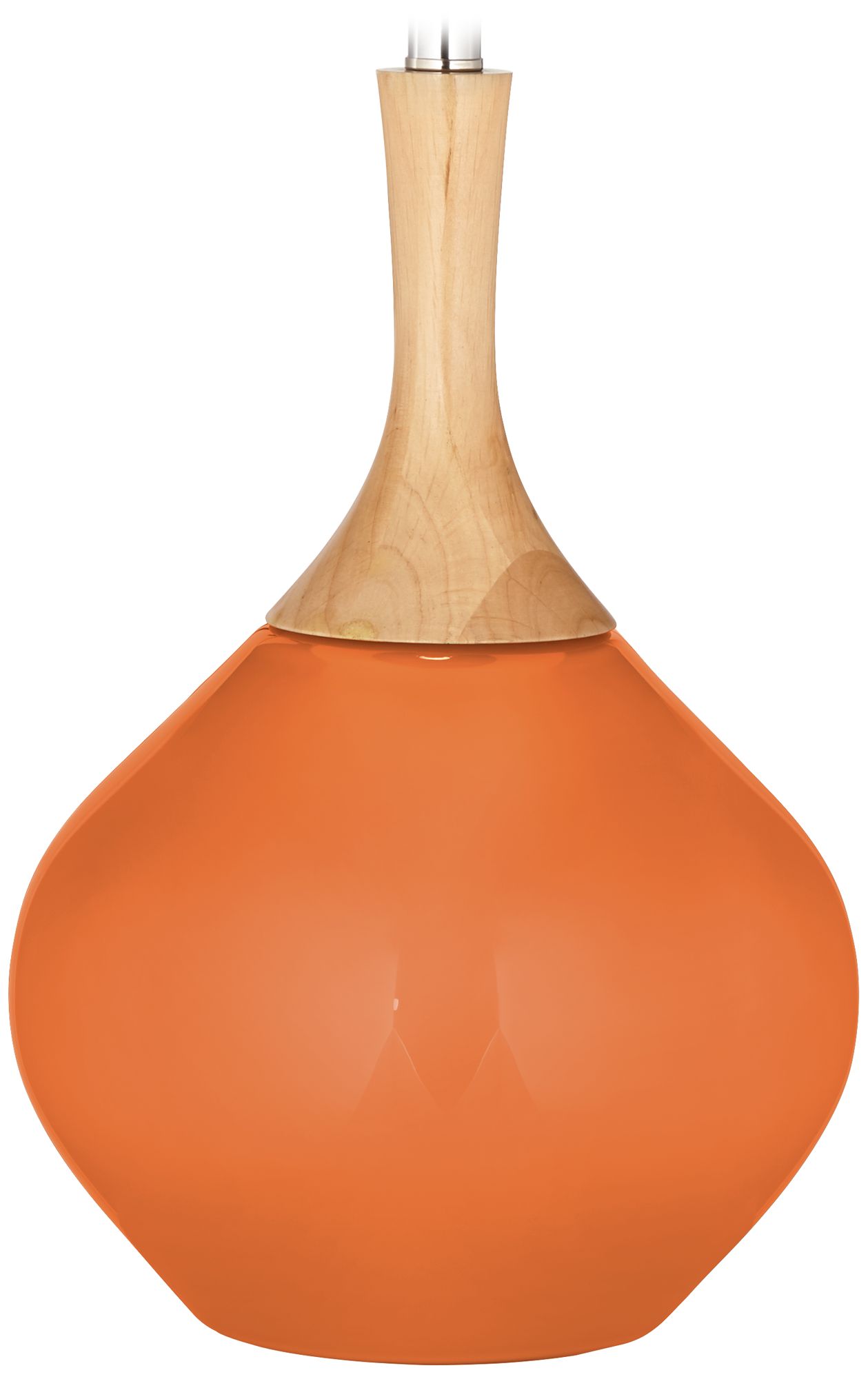 Color Plus Wexler 31" White Shade Celosia Orange Modern Table Lamp