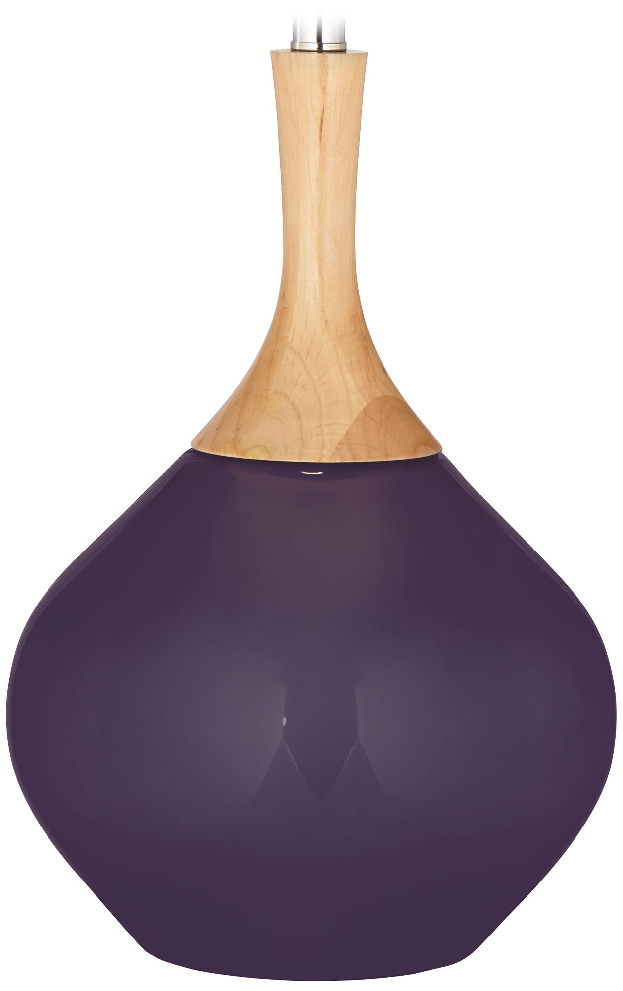 Color Plus Wexler 31" White Shade Quixotic Plum Table Lamp