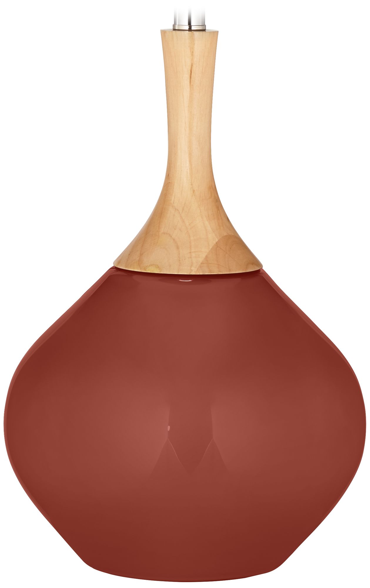 Color Plus Wexler 31" White Shade Madeira Red Table Lamp