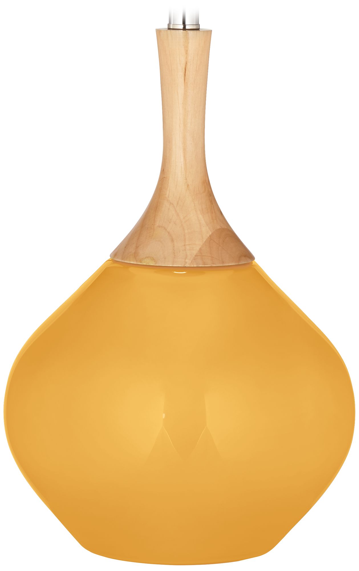 Color Plus Wexler 31" High Modern Marigold Yellow Table Lamp