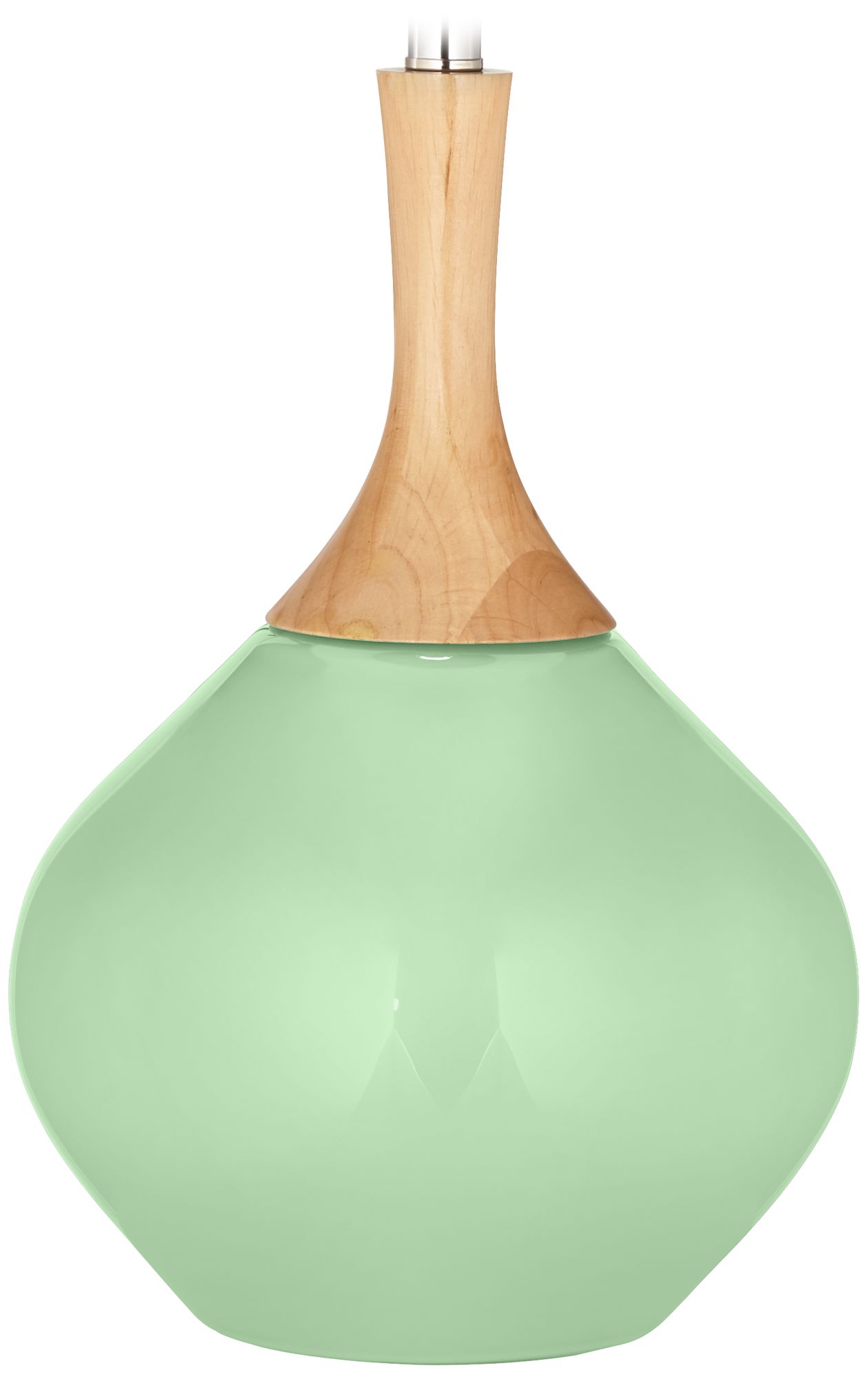 Color Plus Wexler 31" High Modern Flower Stem Green Table Lamp