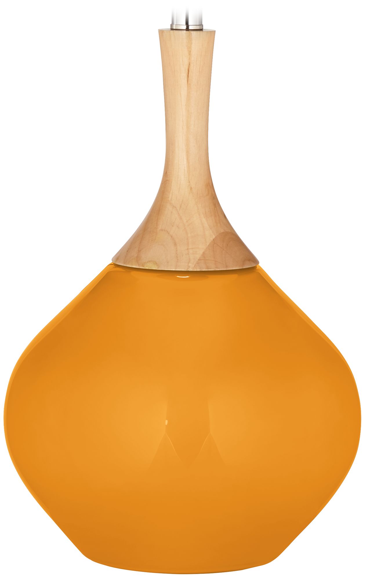 Color Plus Wexler 31" White Shade with Carnival Orange Table Lamp