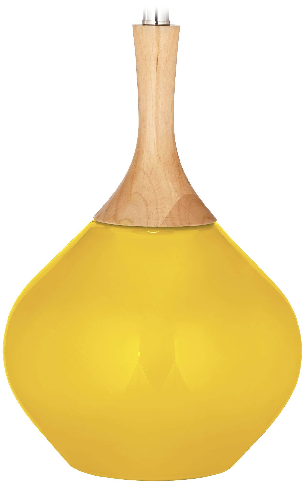 Color Plus Wexler 31" White Shade Modern Citrus Yellow Table Lamp