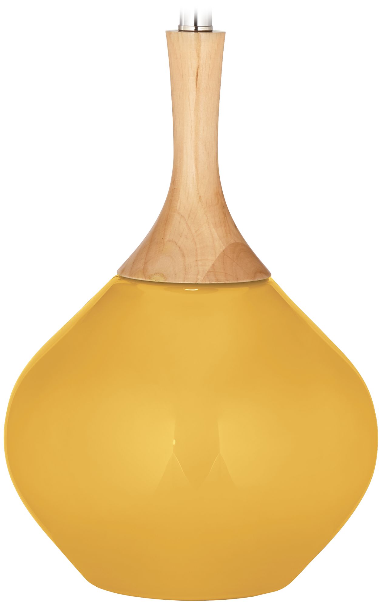 Color Plus Wexler 31" White Shade Modern Goldenrod Yellow Table Lamp