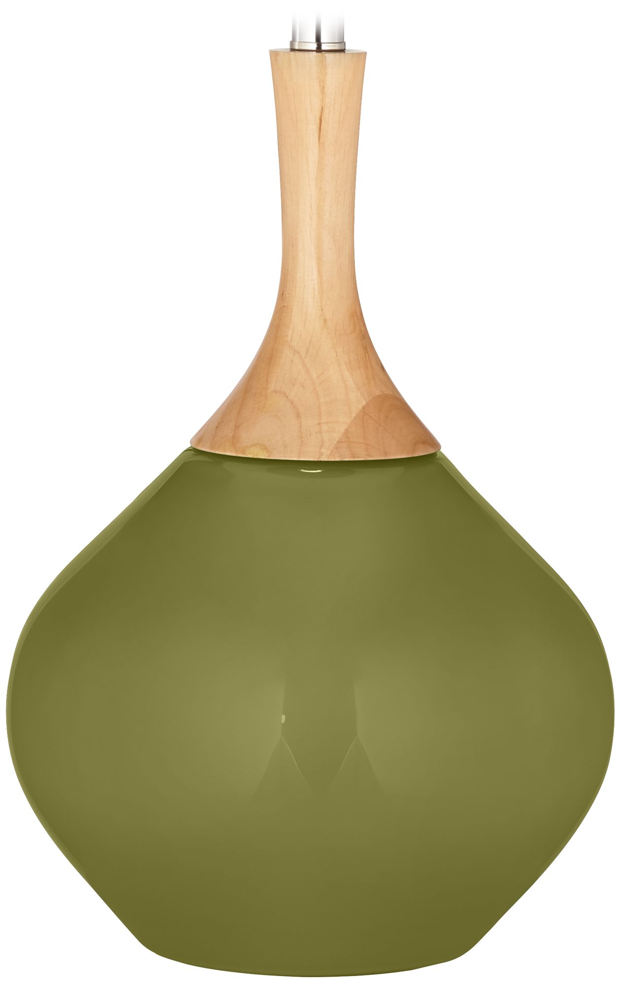 Color Plus Wexler 31" White Shade Rural Green Modern Table Lamp