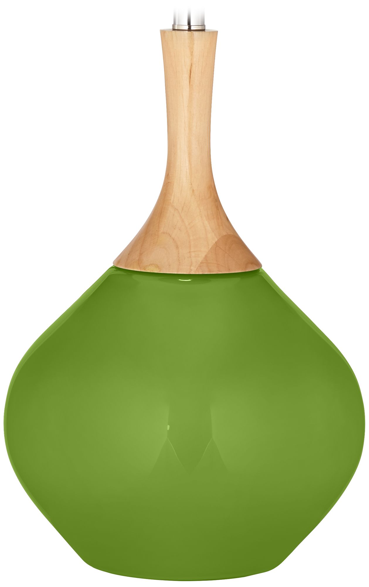 Color Plus Wexler 31" White Shade Gecko Green Modern Table Lamp