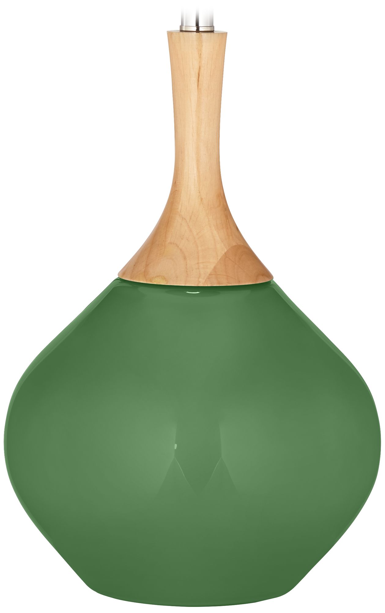 Color Plus Wexler 31" White Shade Garden Grove Green Modern Table Lamp