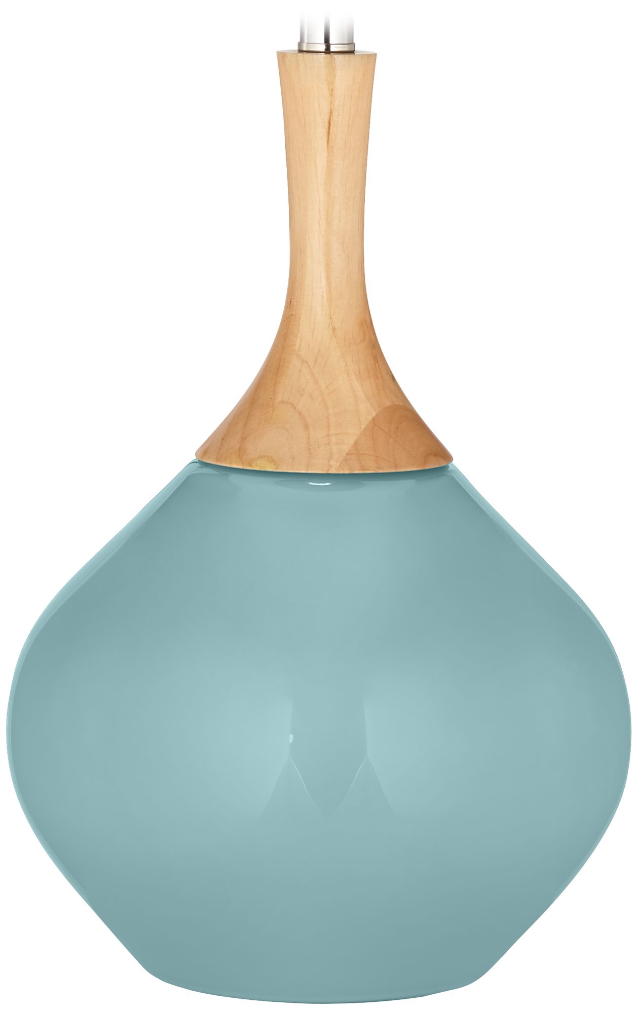 Color Plus Wexler 31" White Shade Raindrop Blue Table Lamp