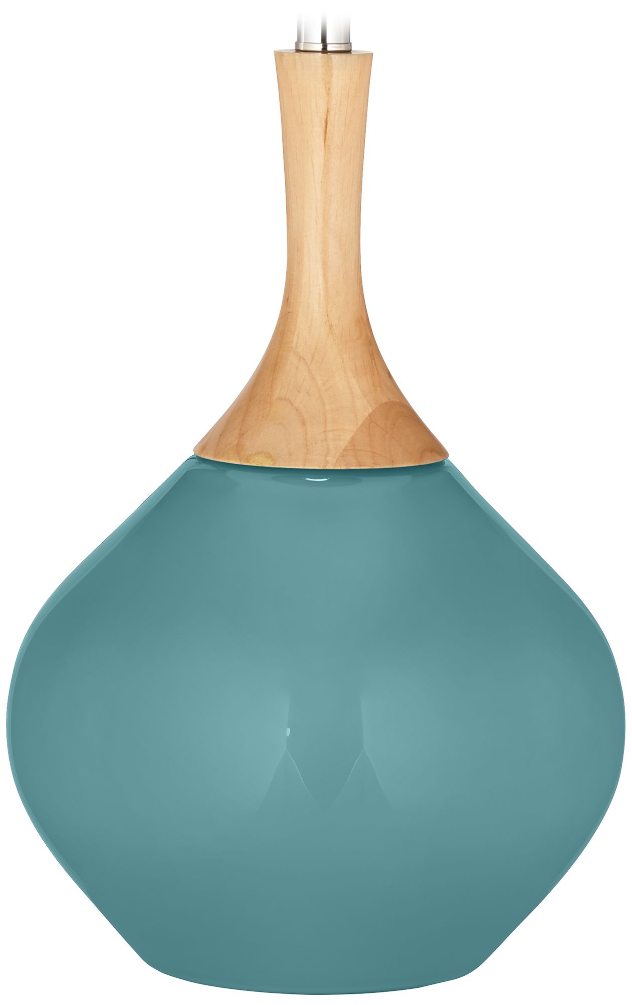 Color Plus Wexler 31" White Shade Reflecting Pool Blue Table Lamp