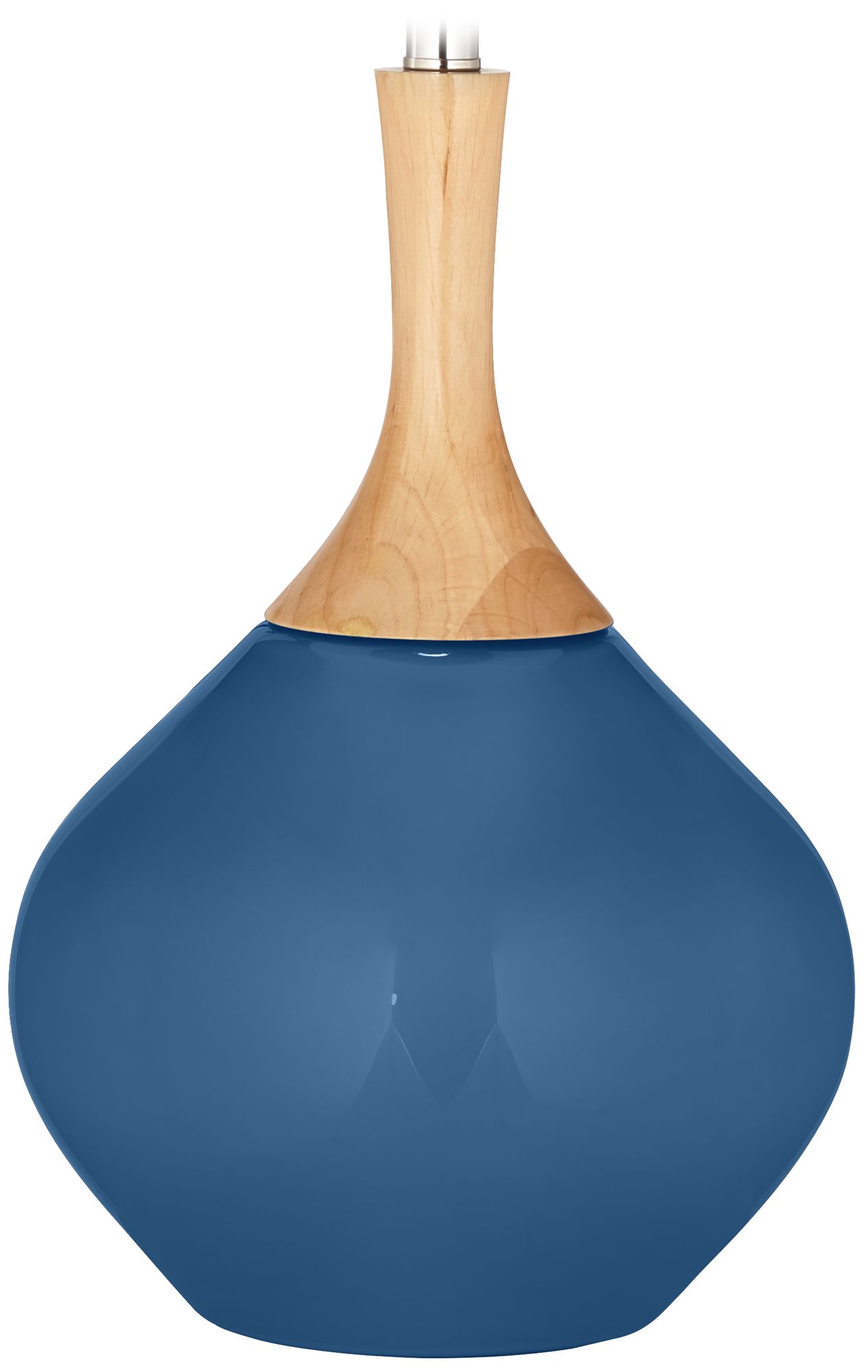 Color Plus Wexler 31" White Shade Regatta Blue Table Lamp