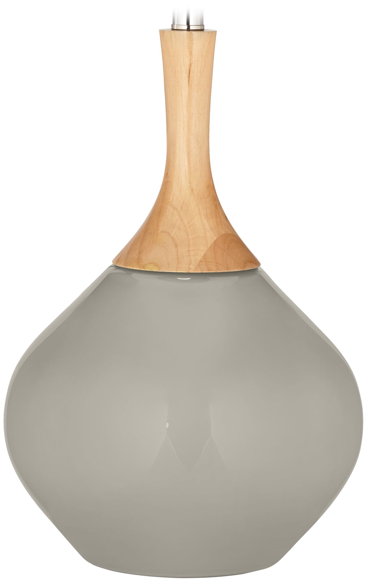 Color Plus Wexler 31" White Shade Requisite Gray Modern Table Lamp