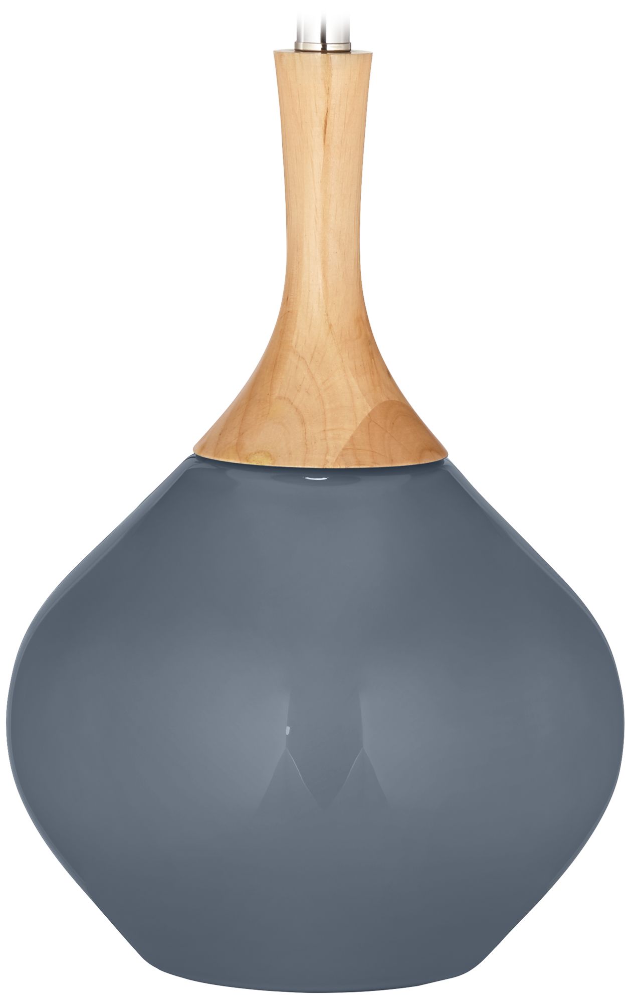 Color Plus Wexler 31" White Shade Granite Peak Gray Modern Table Lamp