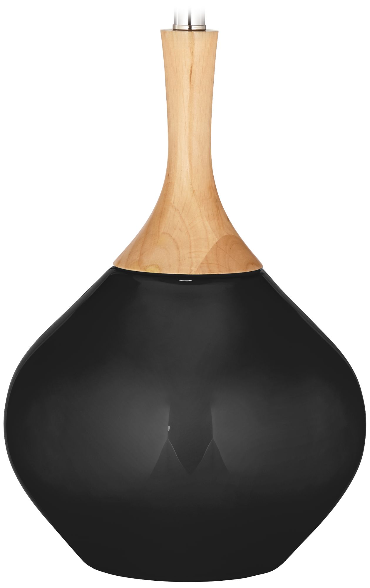 Color Plus Wexler 31" White Shade Tricorn Black Table Lamp