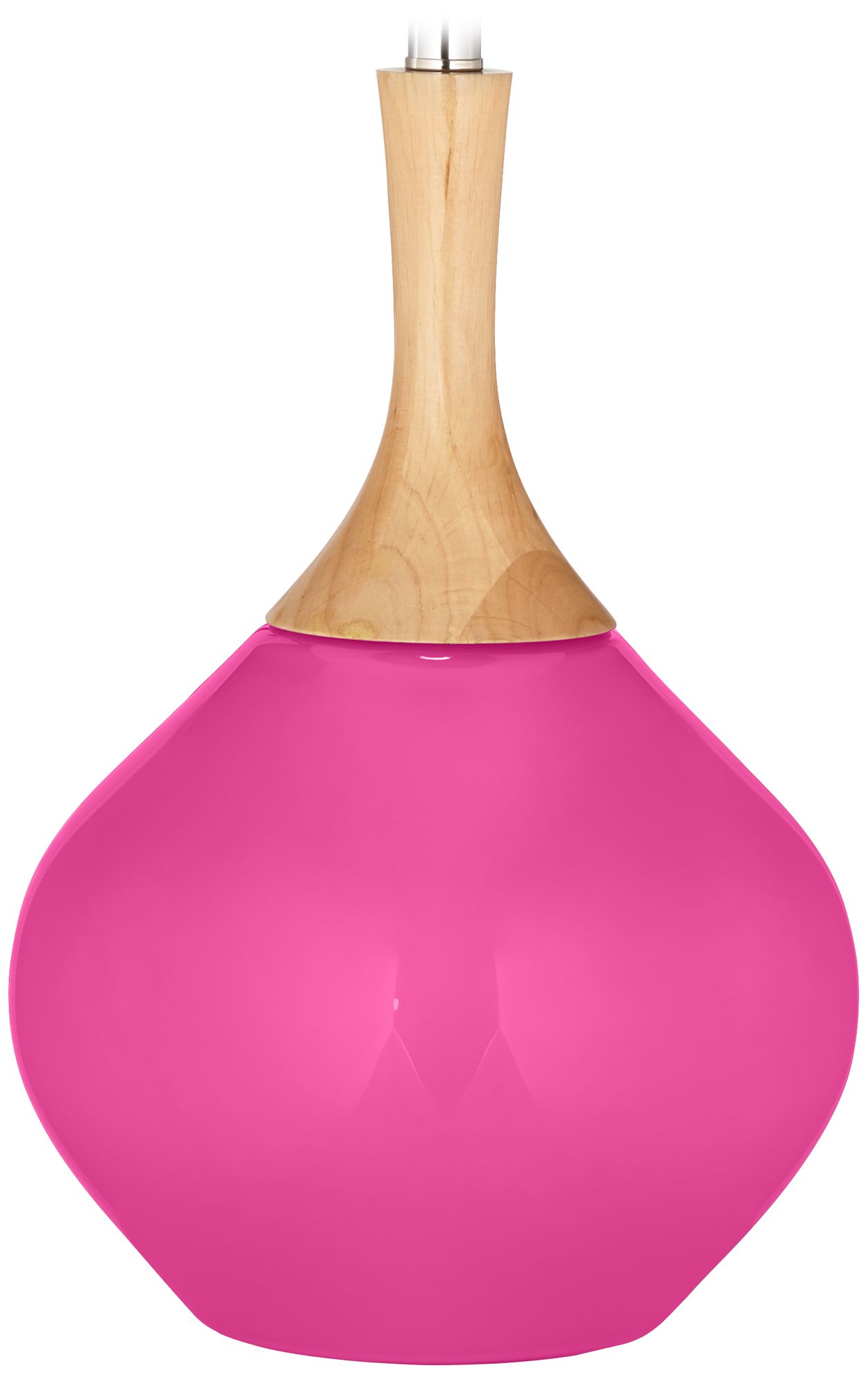 Color Plus Wexler 31" White Shade Fuchsia Pink Table Lamp