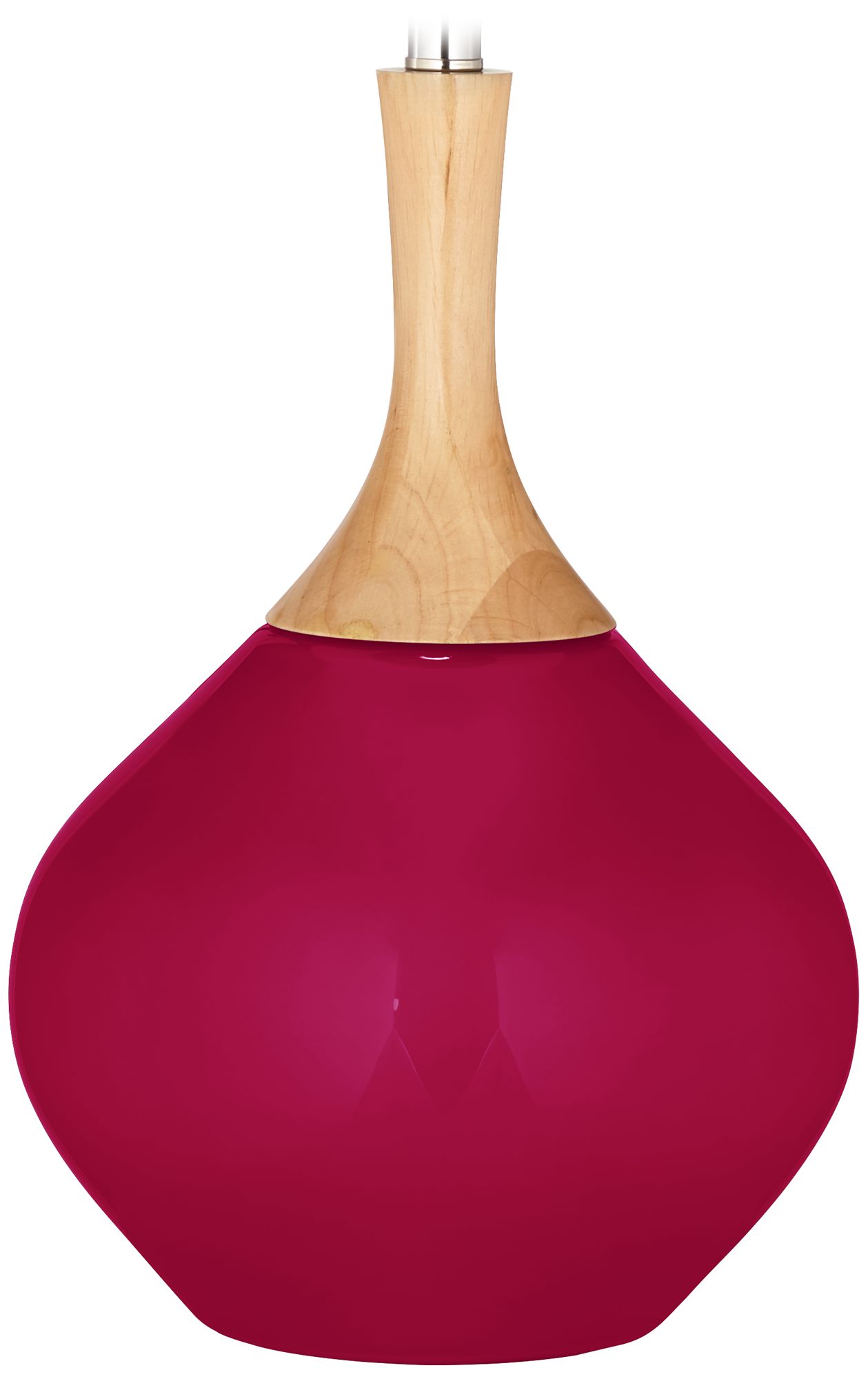 Color Plus Wexler 31" White Shade French Burgundy Red Table Lamp