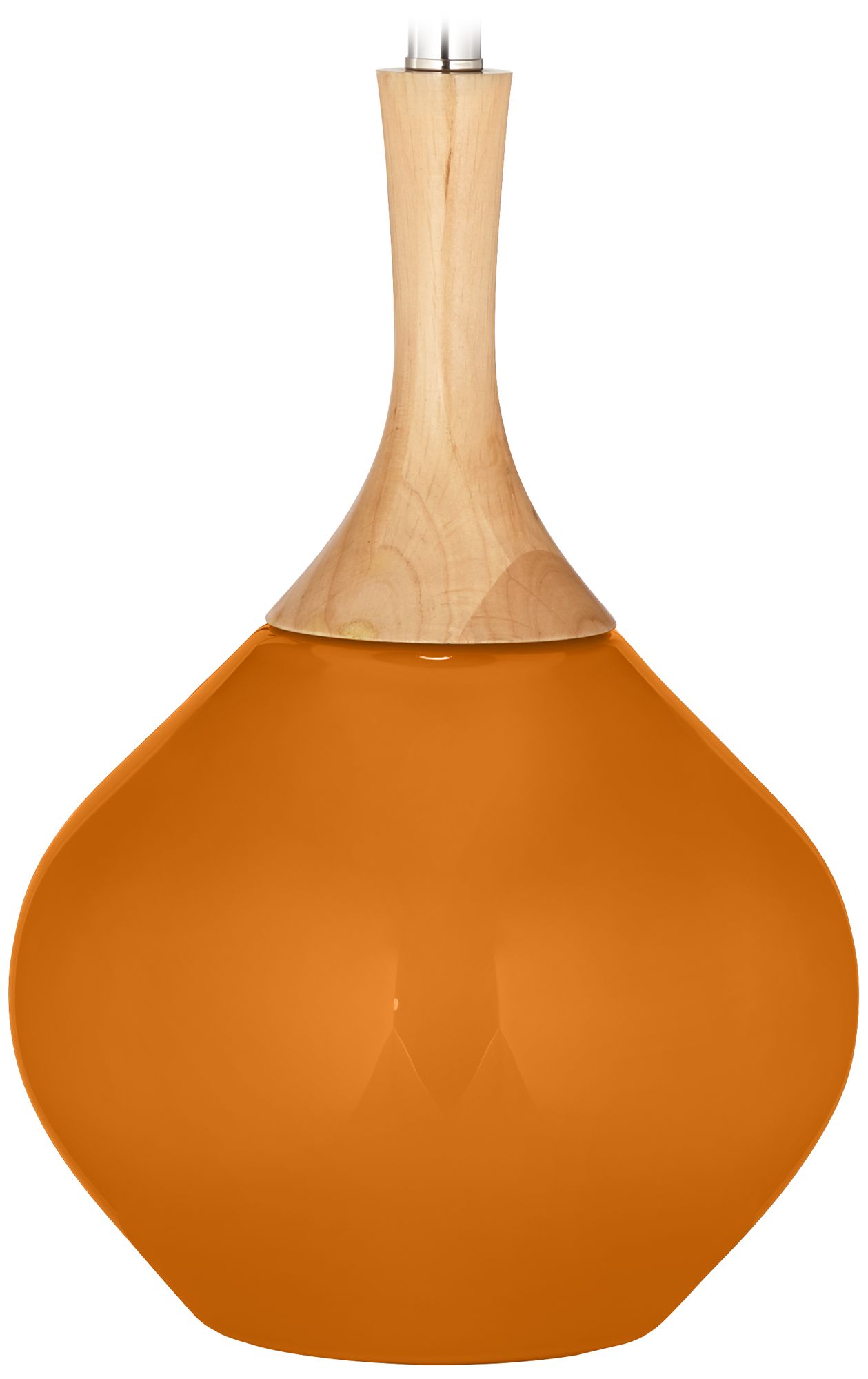 Color Plus Wexler 31" White Shade Cinnamon Spice Modern Table Lamp