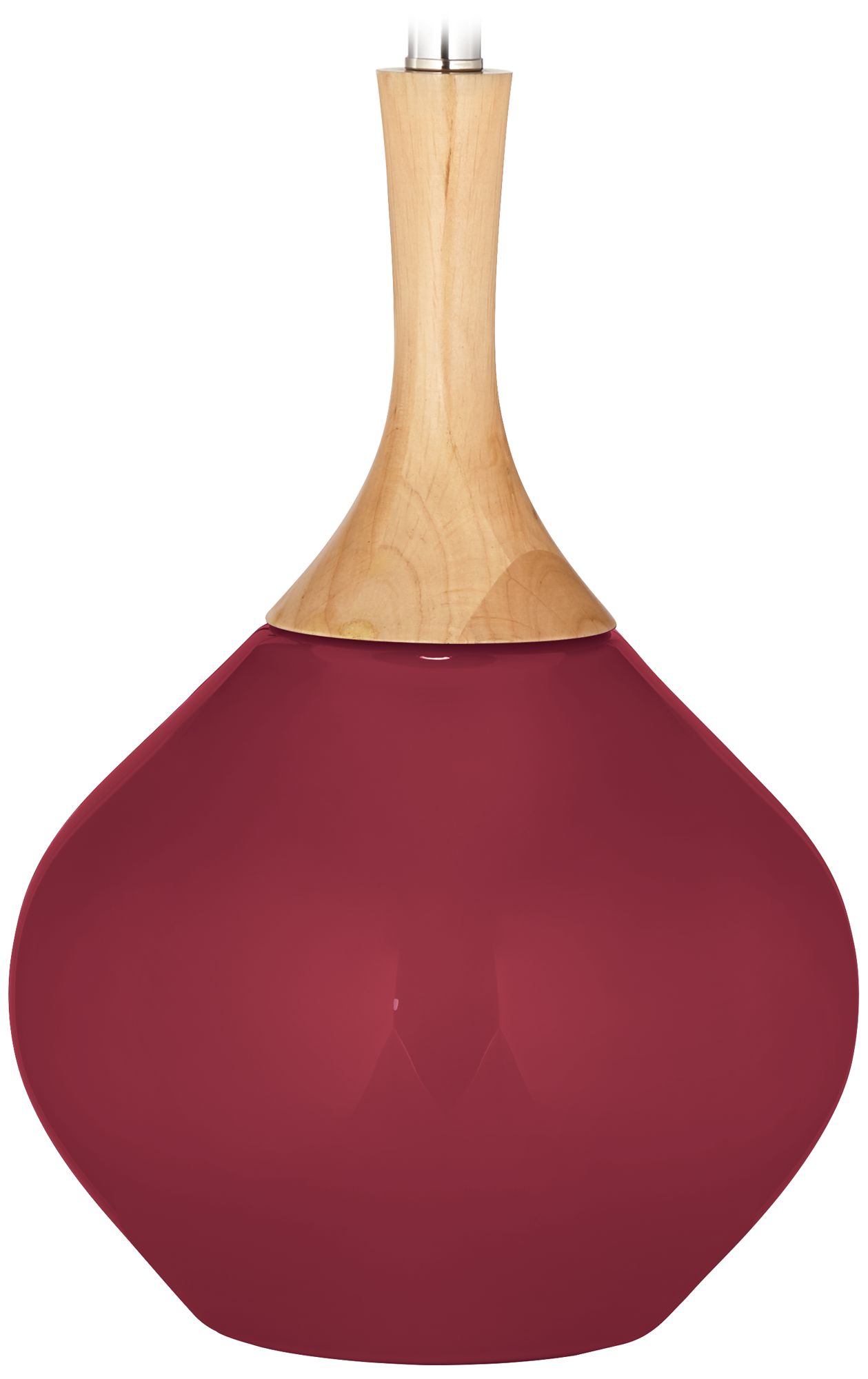 Color Plus Wexler 31" White Shade Antique Red Table Lamp