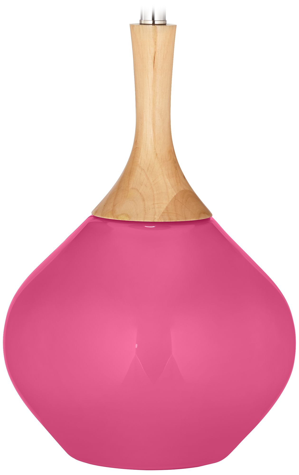 Color Plus Wexler 31" White Shade Blossom Pink Modern Table Lamp