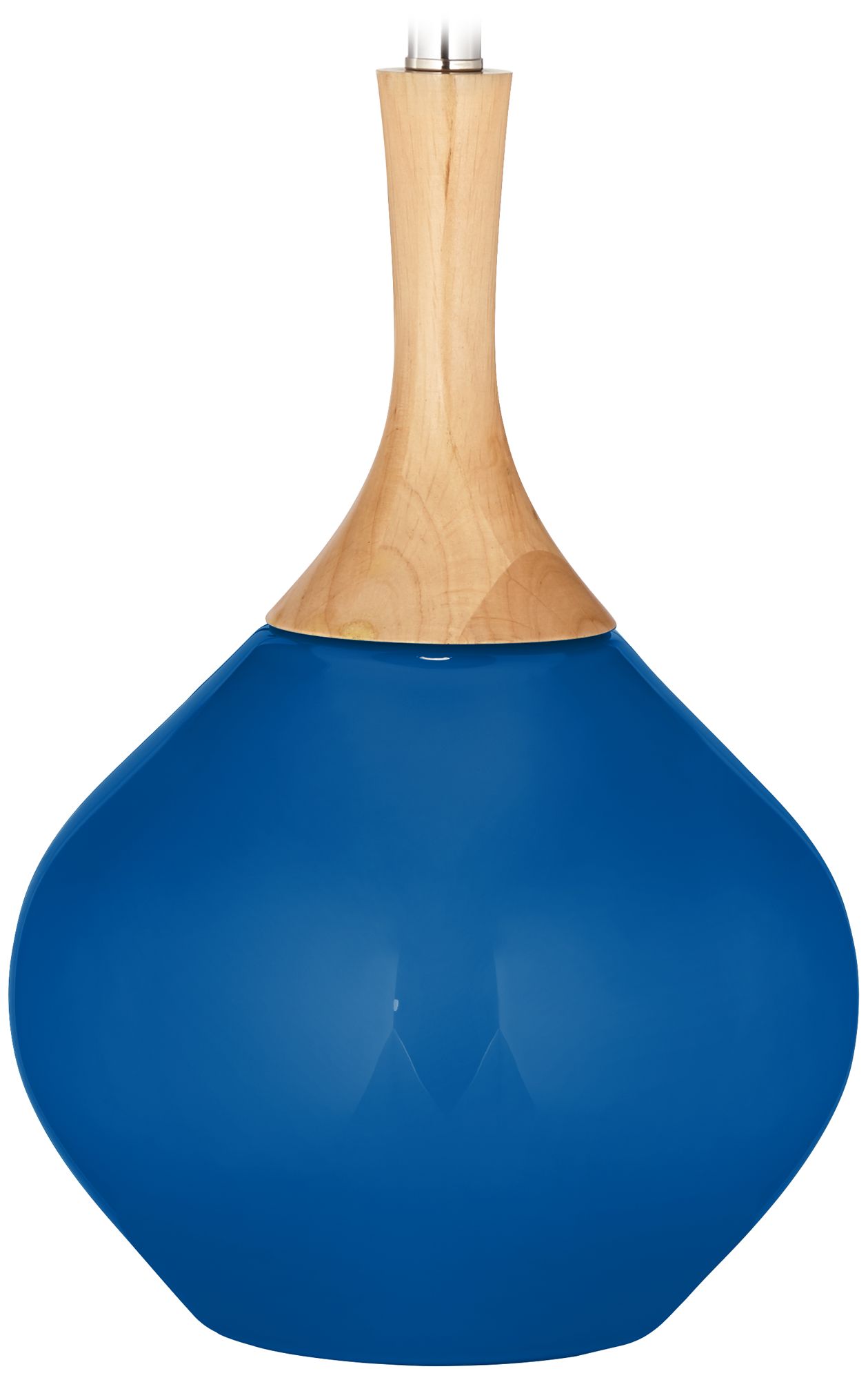 Color Plus Wexler 31" White Shade Hyper Blue Modern Table Lamp