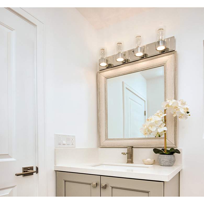 Image 1 Maxim Sync 27" Wide 8-Light Polished Chrome Vanity Bath Light in scene