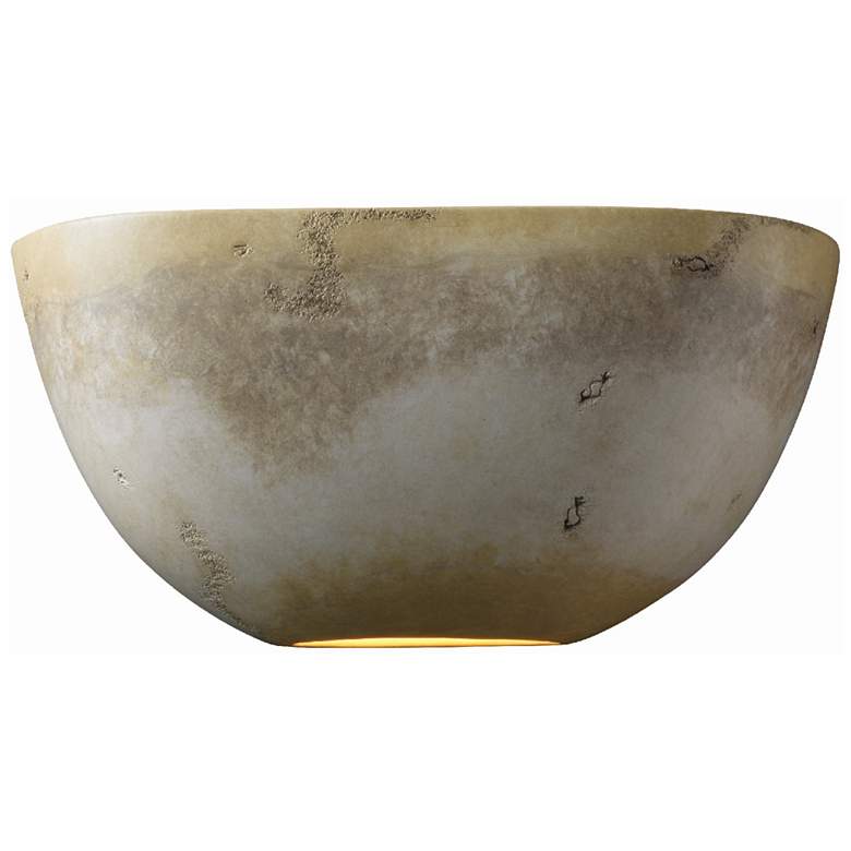Image 1 7.25" Open Greco Travertine Pocket Metro Quarter Sphere ADA Outdoor Sc
