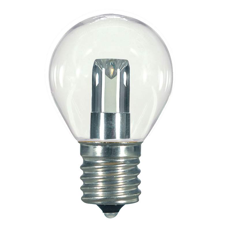 Image 1 7.5W Equivalent Satco Clear 1W LED Non-Dimmable Intermediate