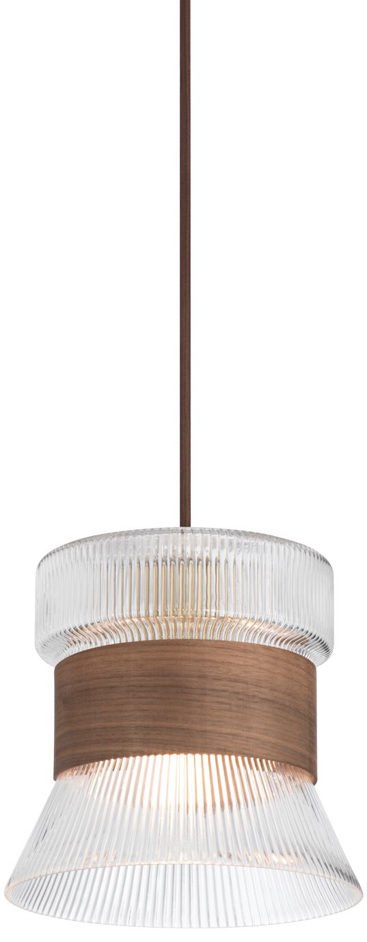 Image 3 7.5Wx7H 1LT PENDANT GOLD&WOOD FINISH