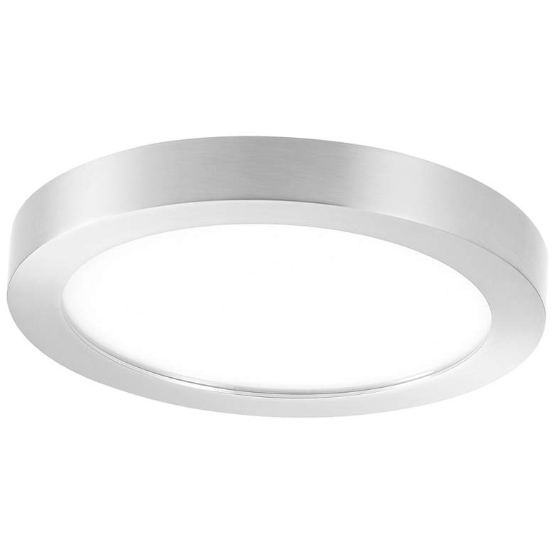 Image 1 7 1/2"W Nickel 15W LED Ceiling Light by Minka Lighting Inc.
