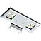 7 1/4" Wide Dual Chrome LED Picture Light