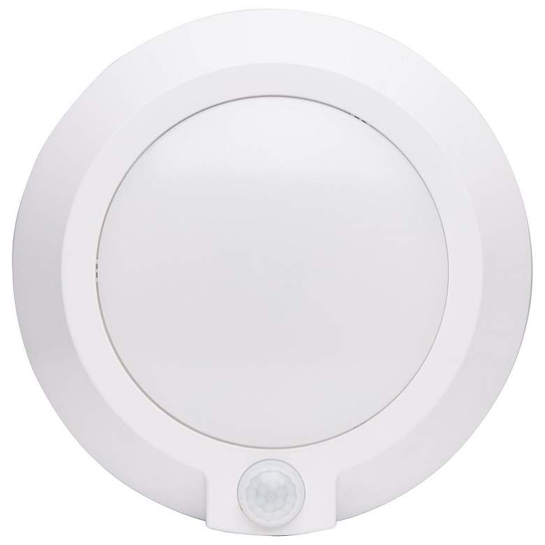 Image 3 7 in.; LED Disk Light; Fixture with Occupancy Sensor; White Finish; 4000K more views