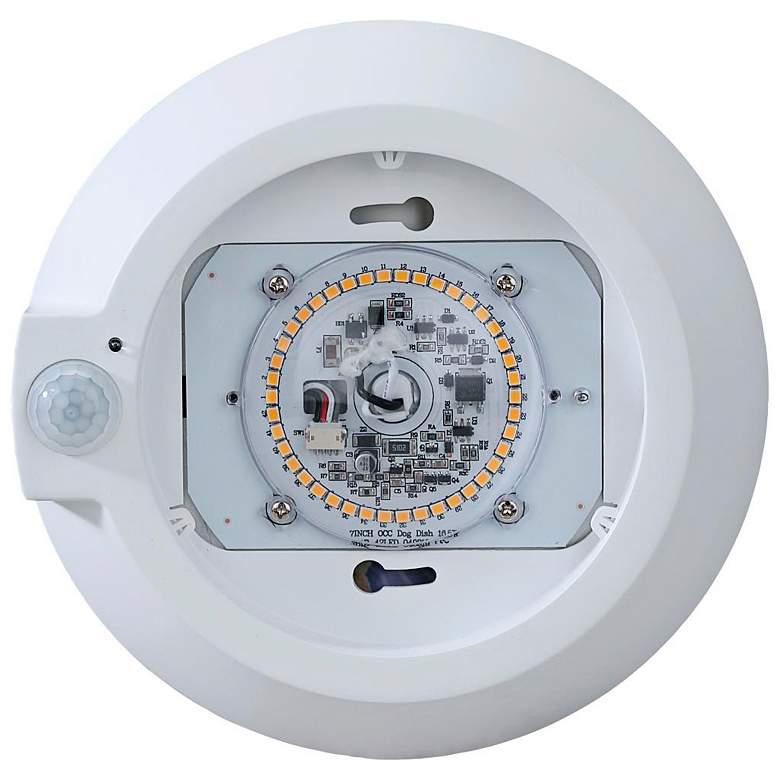 Image 6 7 in.; LED Disk Light; Fixture with Occupancy Sensor; White Finish; 4000K more views