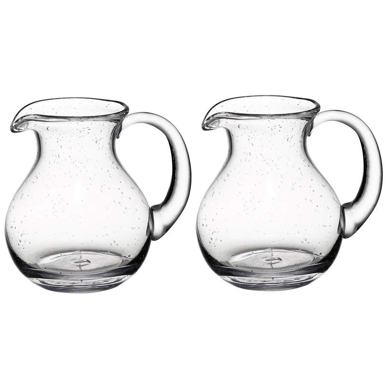 Image 1 7 inch Clear Pitcher - Set of 2