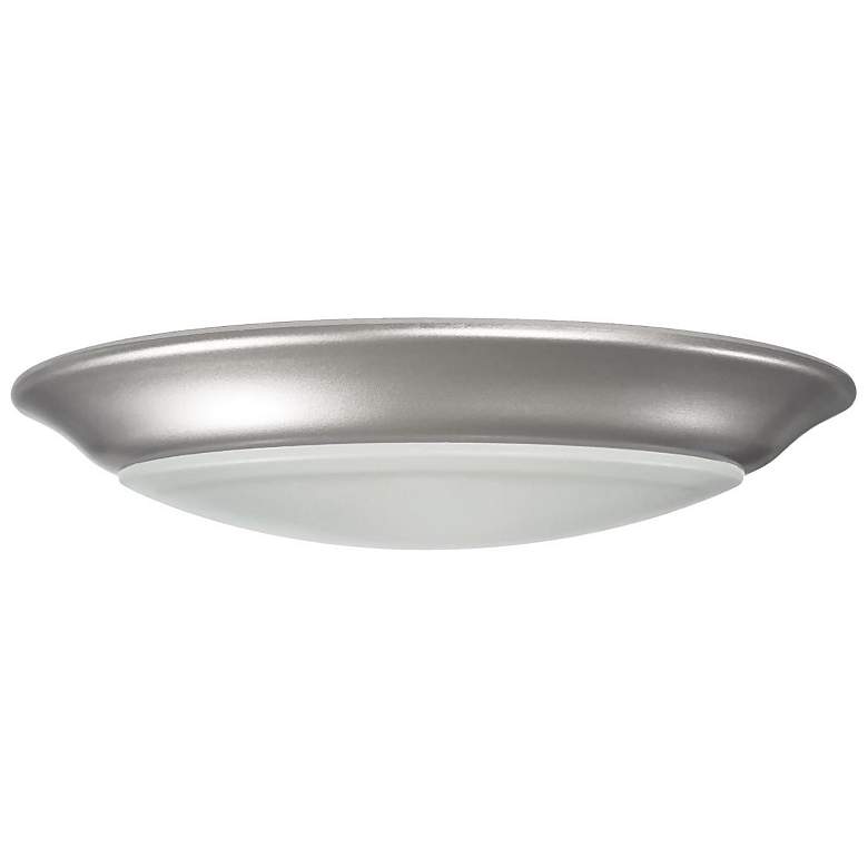 Image 1 7 inch; LED Disk; 3000K; 6 Unit Contractor Pack; Brushed Nickel Finish