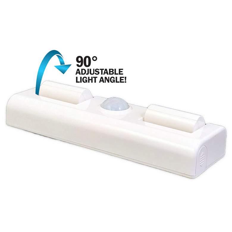 Image 2 7"W Motion Sensor Dual Adjustable LED Under Cabinet Light more views