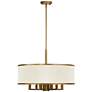 7 Light Antique Gold Leaf Chandelier