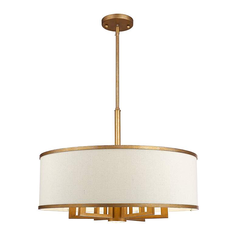Image 4 7 Light Antique Gold Leaf Chandelier more views
