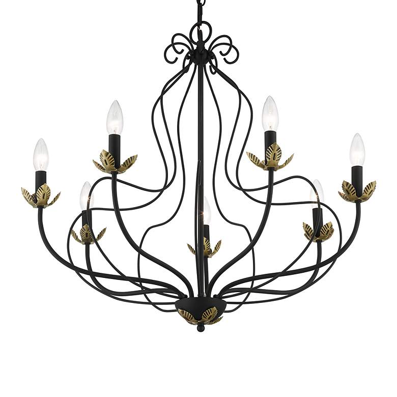 Image 4 7 Light Black Chandelier more views