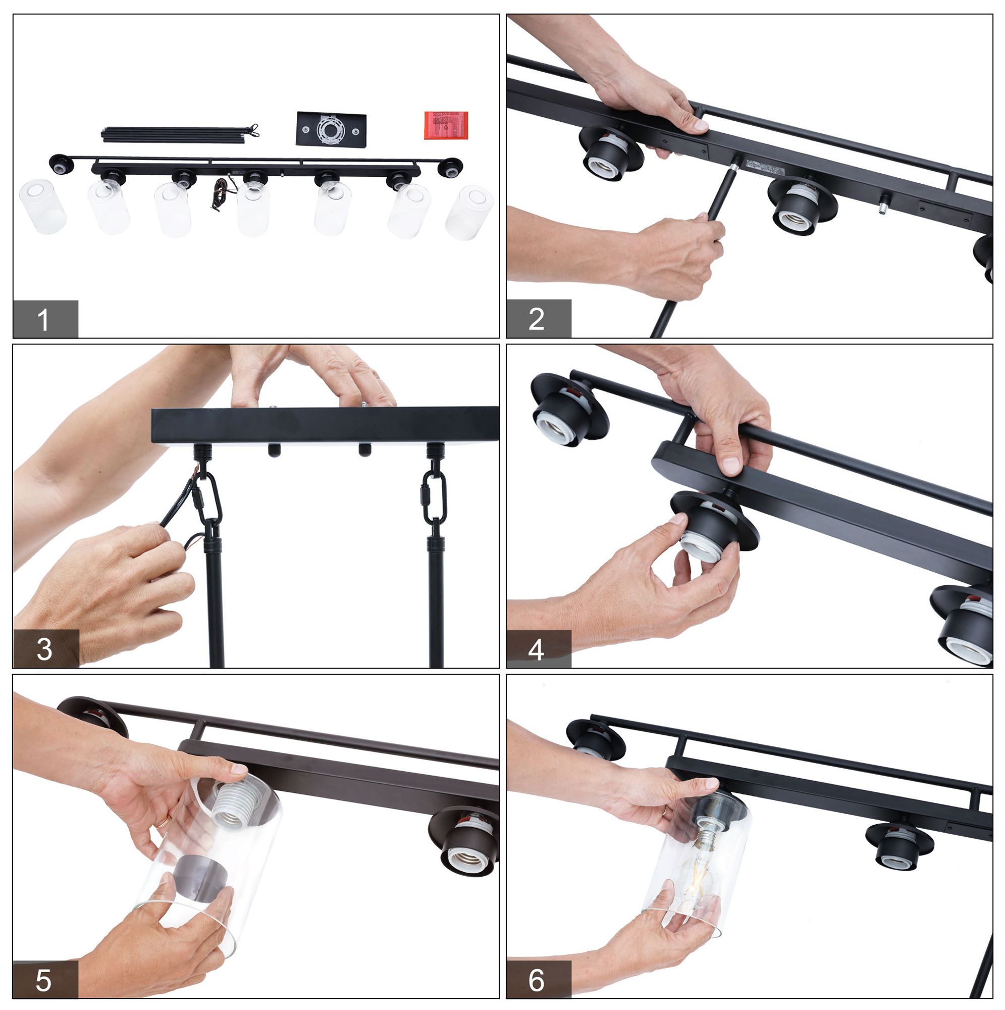 Image 6 7-Light Island Chandelier more views