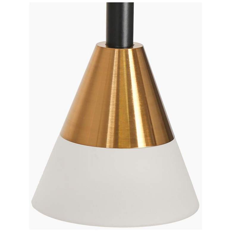 Image 1 7-Light Matte Black and Plating Brass Chandeliers LED