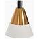 7-Light Matte Black and Plating Brass Chandeliers LED