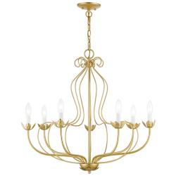 7 Light Soft Gold Chandelier