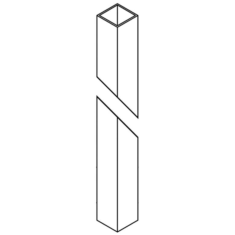 Image 1 7' Square Outdoor Post - Coastal Dark Smoke Finish